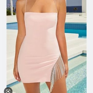 stargazer embellished mini dress